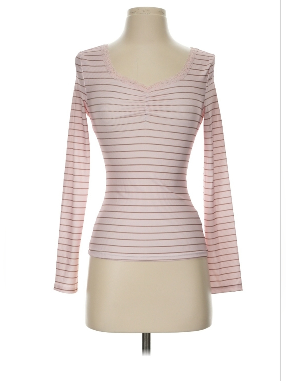 SHEIN Pink Striped Top